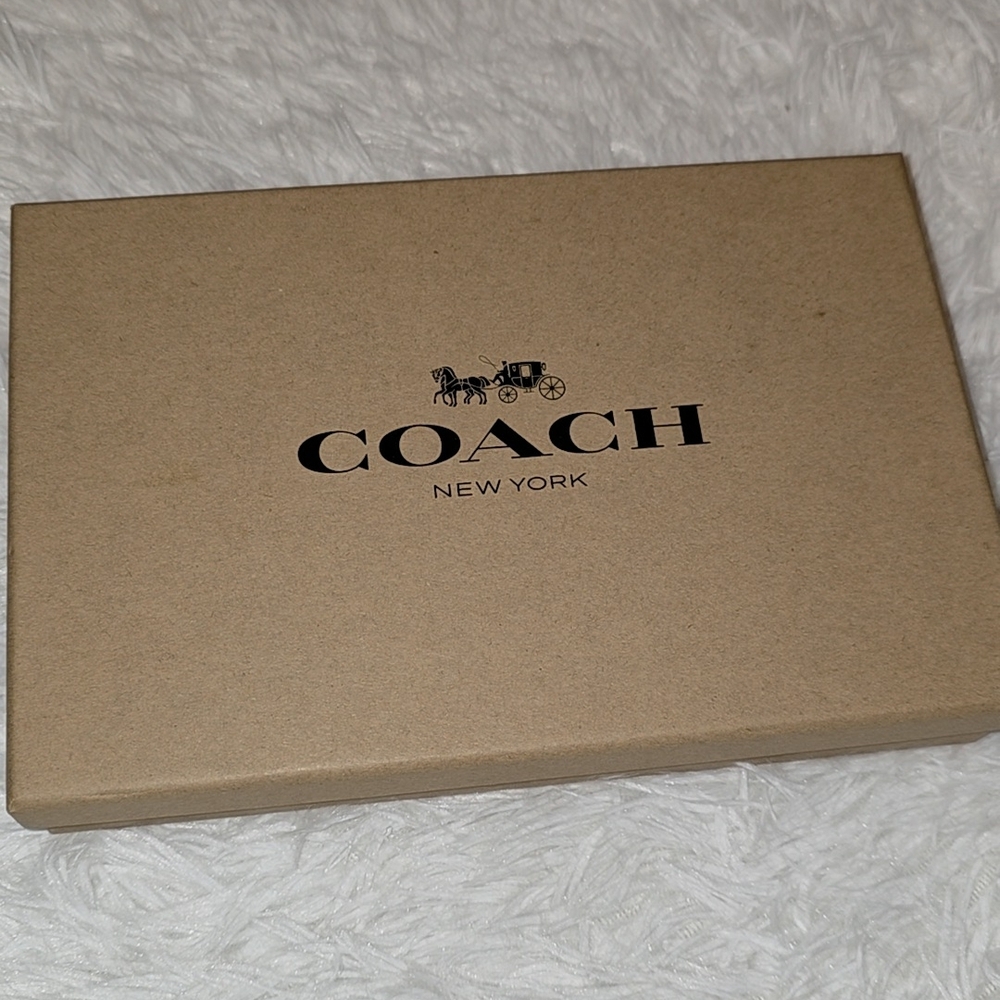 NWT-Coach Boxed *Black Curant - Gun Metal* 3-In-1 Wallet Gift Set - Picture 4 of 7